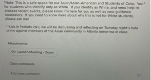 Email sent out to parents by Wellesley Public Schools  by