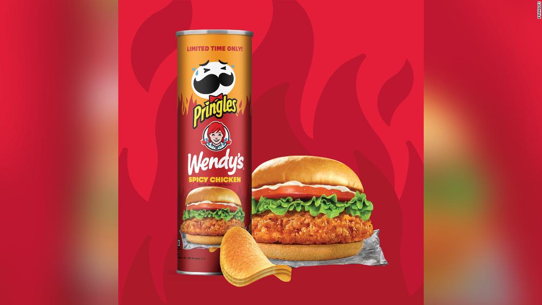 pringles x wendys spicy chicken sandwich