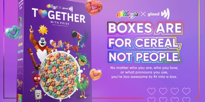 Kellogg's "Together With Pride" cereal box - Fox Business