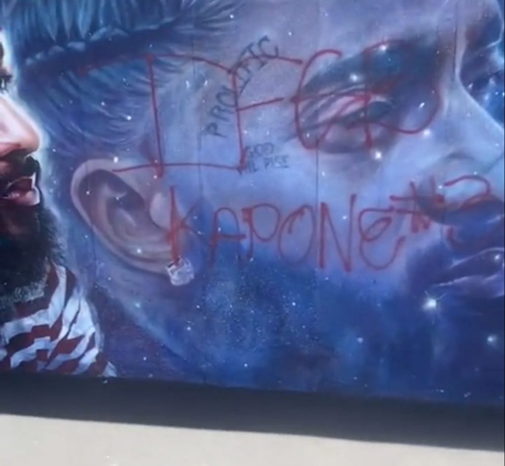 Nipsey Hussle Mural Destroyed