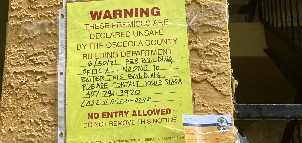Building Inspection Found 72 Condo Units Near Orlando Are Unsafe And At Risk For Collapse