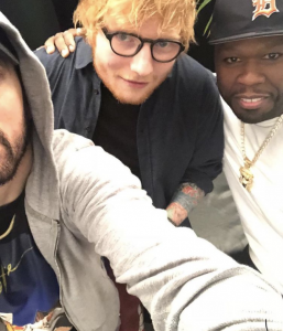 Eminem, Ed Sheeran and 50 Cent
