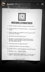 mustard studio rules