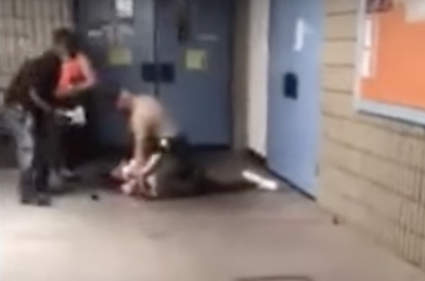 Student being body-slammed by officers. - Baller Alert Student being body-slammed by officers.