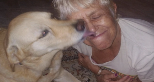 Suzan Marcian and her dog Nalu.