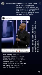 Channing Tatum's Instagram Stories