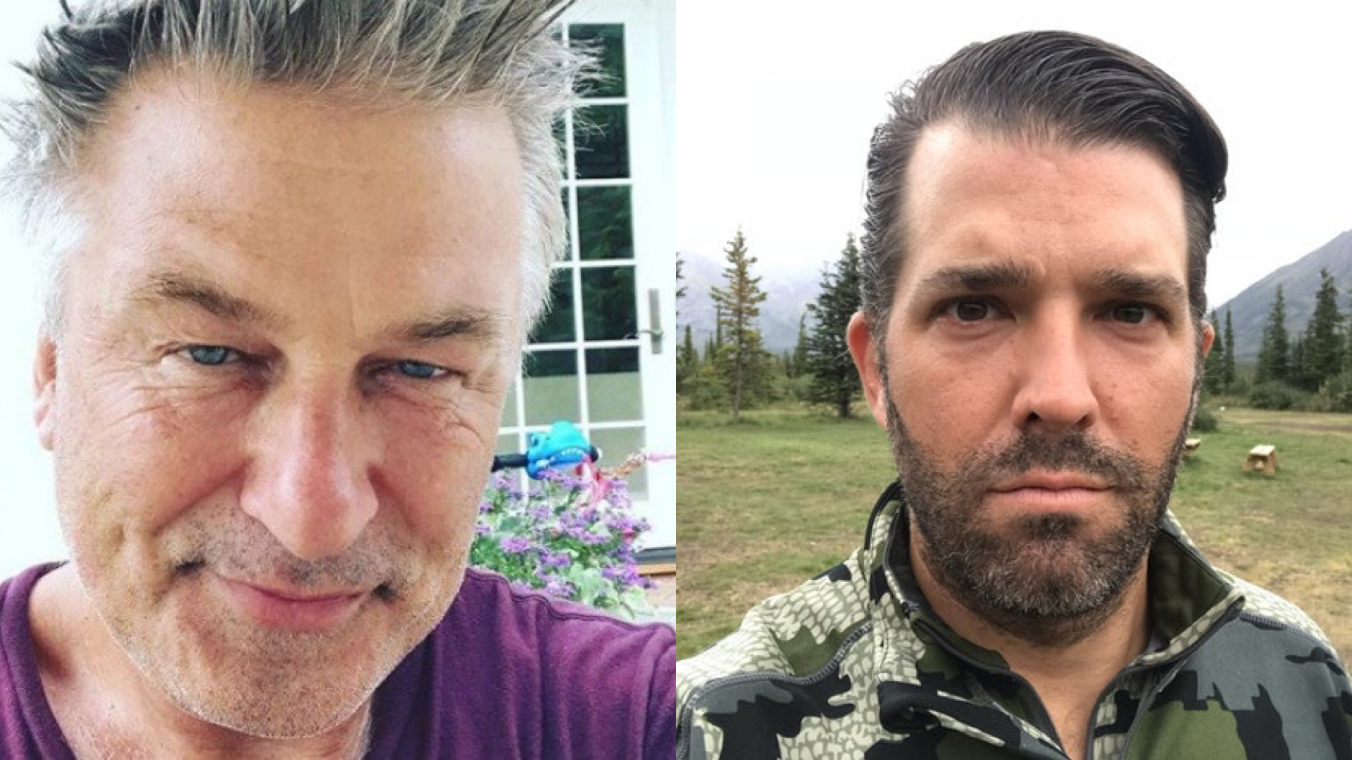 Alec Baldwin and Donald Trump Jr.