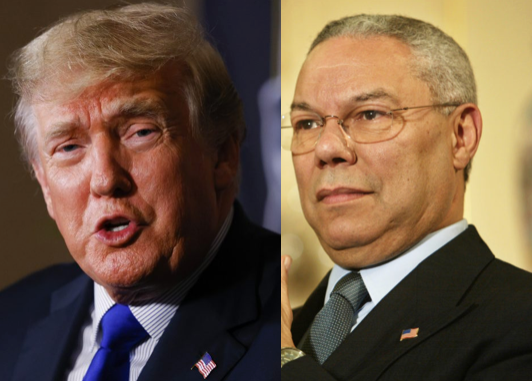Trump and Colin Powell
