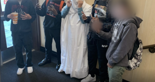 Pittsburgh High School student wearing KKK robe.