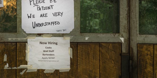 Understaff hiring sign