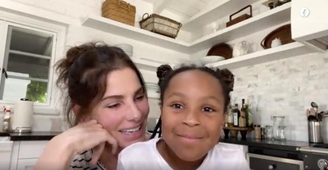 Sandra Bullock and her daughter Laila. - Baller Alert Sandra Bullock and her daughter Laila.