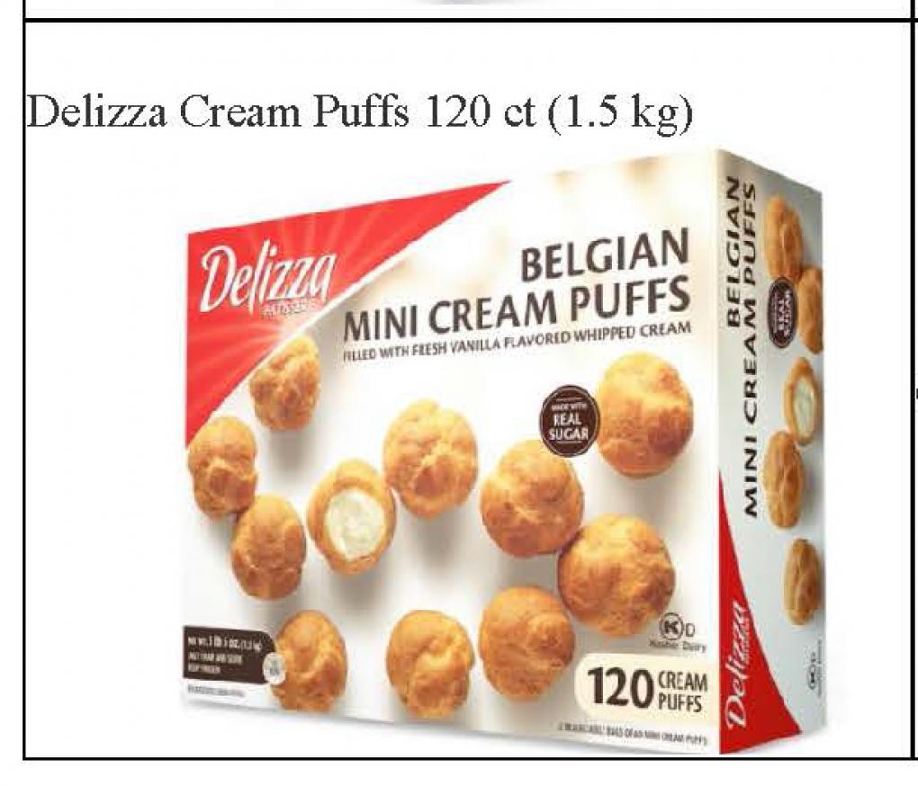 Belgian Mini Cream Puffs recall
