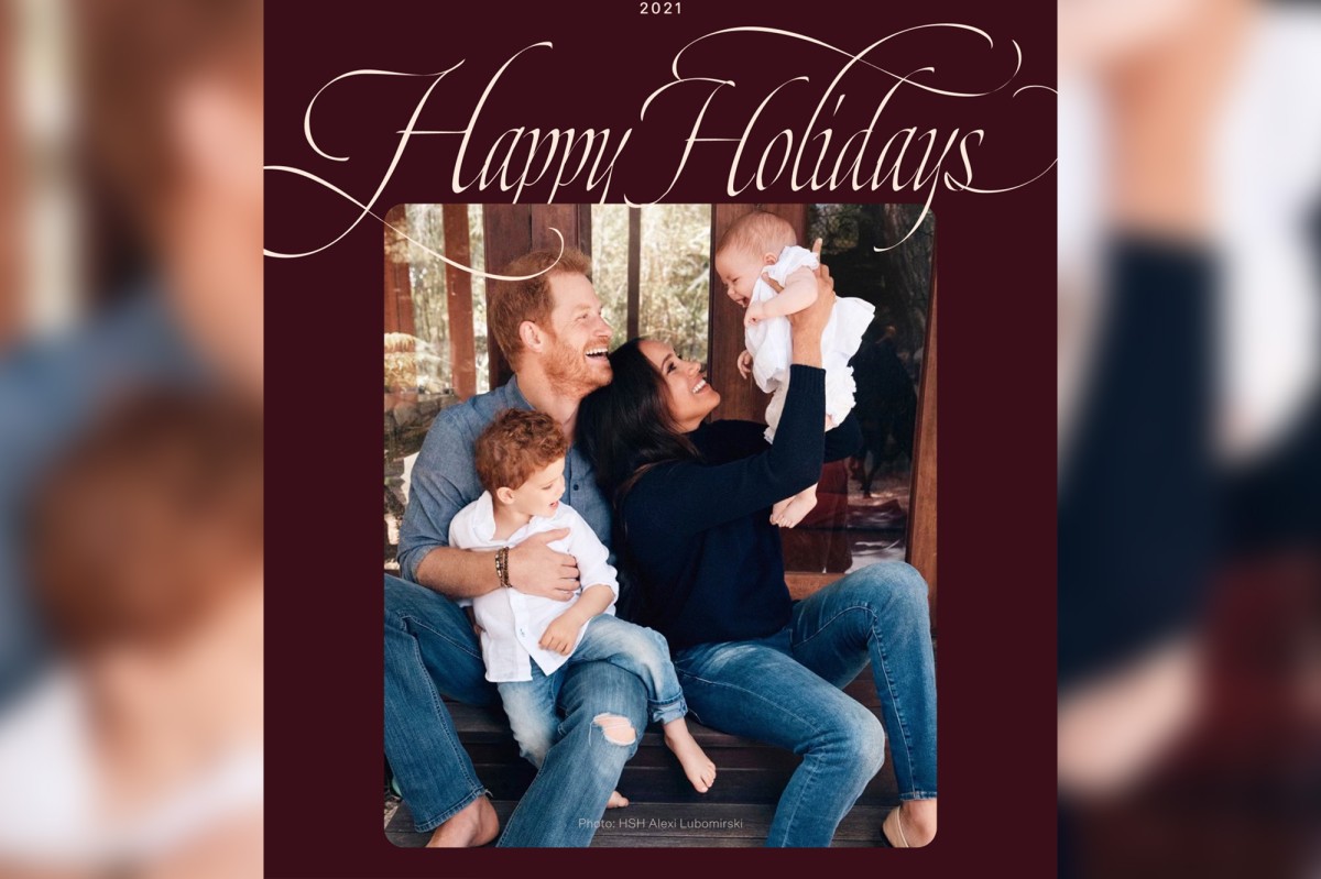 Harry And Meghan 2022 Christmas Card Prince Harry And Meghan Markle Share 2021 Family Christmas Card - Baller  Alert