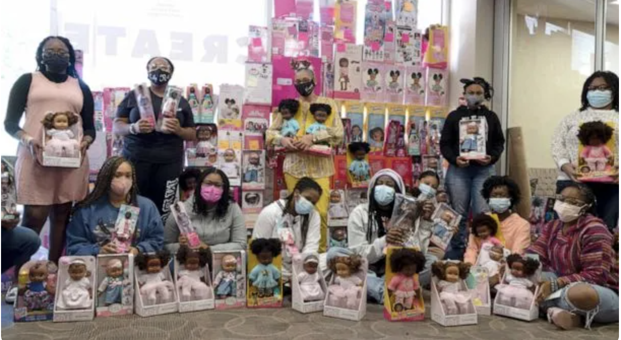 Black doll toy drive