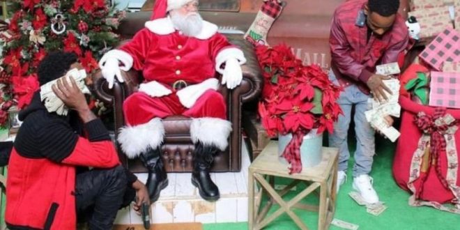 viral santa photo leads to arrest