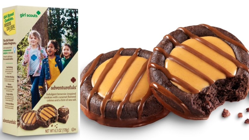 Girl Scouts Debuting New “adventurefuls” Salted Caramel Brownie Cookie