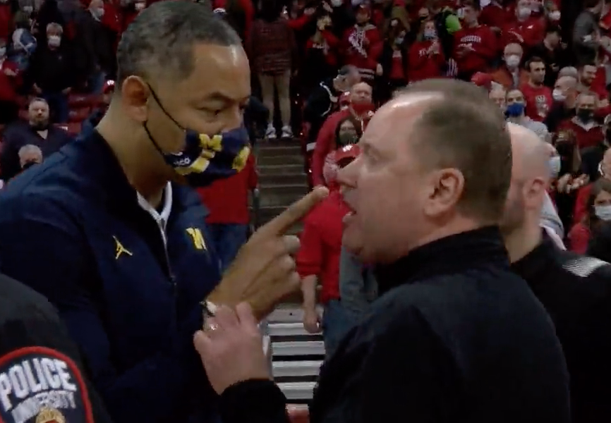 Juwan Howard and UW coach