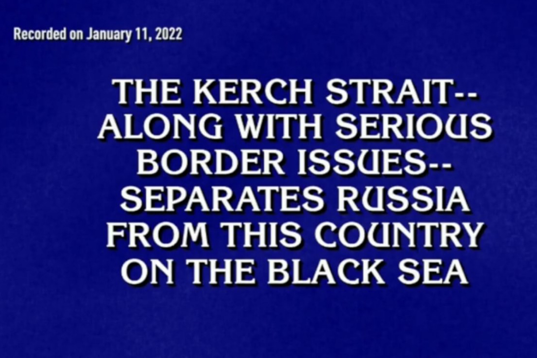 Jeopardy! Ukraine Russia - Baller Alert Jeopardy! Ukraine Russia