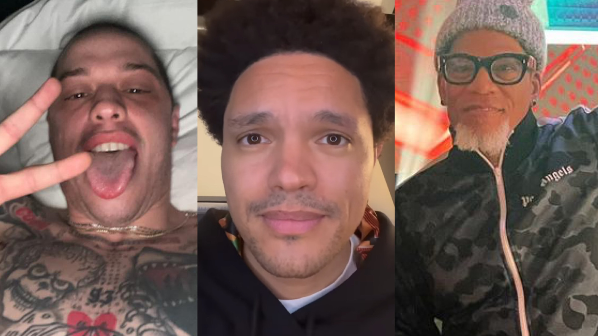 Pete Davidson, Trevor Noah and D.L. Hughley - Baller Alert Kanye West Makes IG Posts Slamming D.L. Hughley, Trevor Noah and Pete Davidson