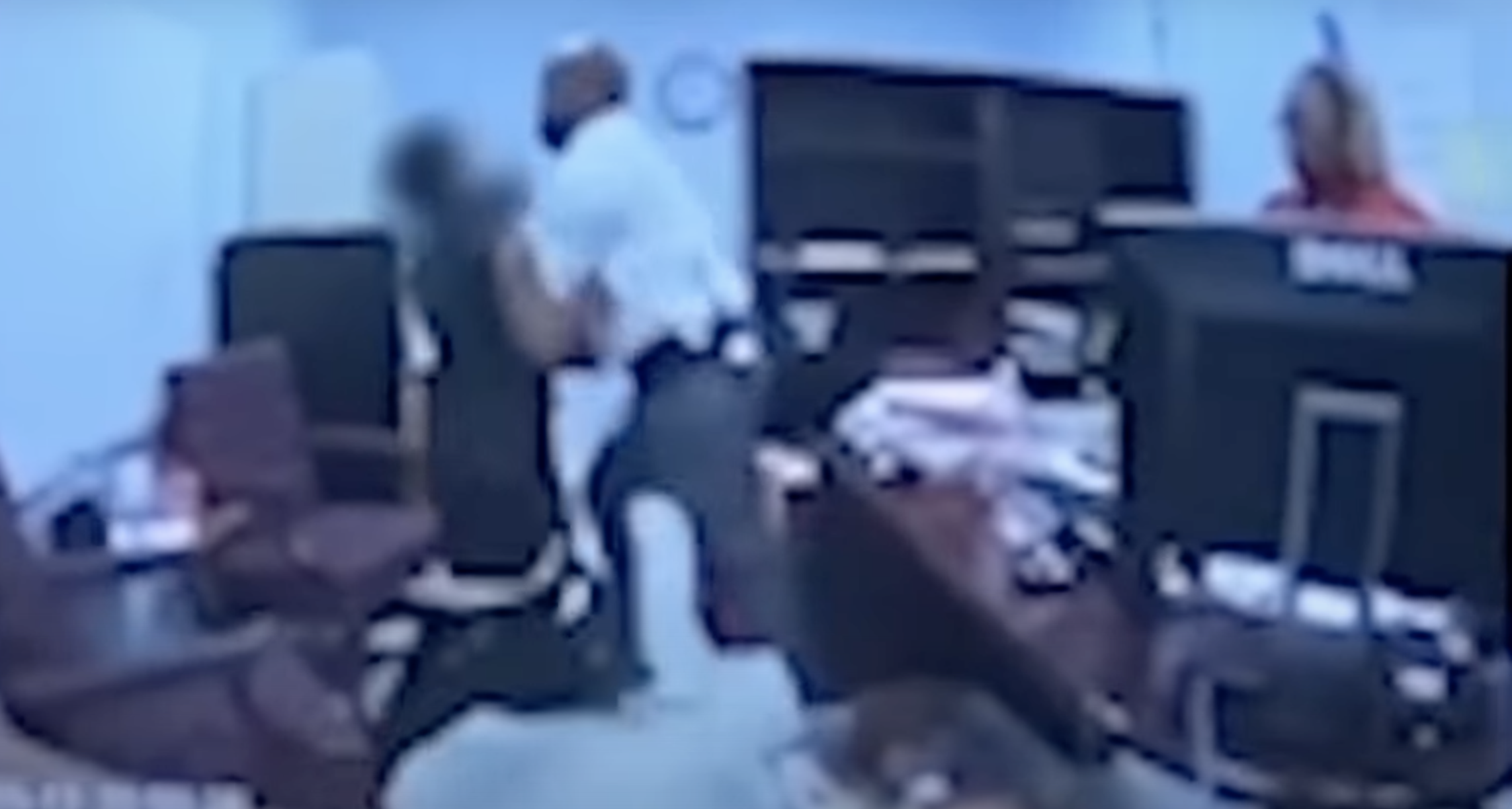 Kenneth Miller and student in altercation.