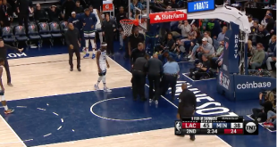 Animal Rights Activist Glues Herself to Floor During Clippers-Timberwolves Game