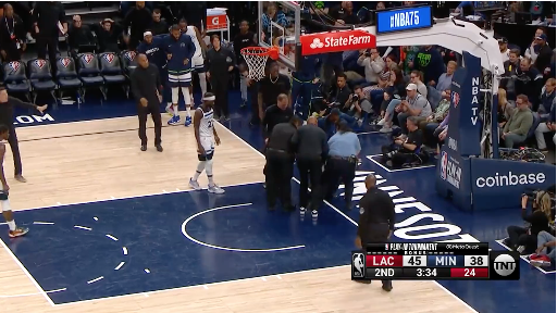 Animal Rights Activist Glues Herself to Floor During Clippers-Timberwolves Game