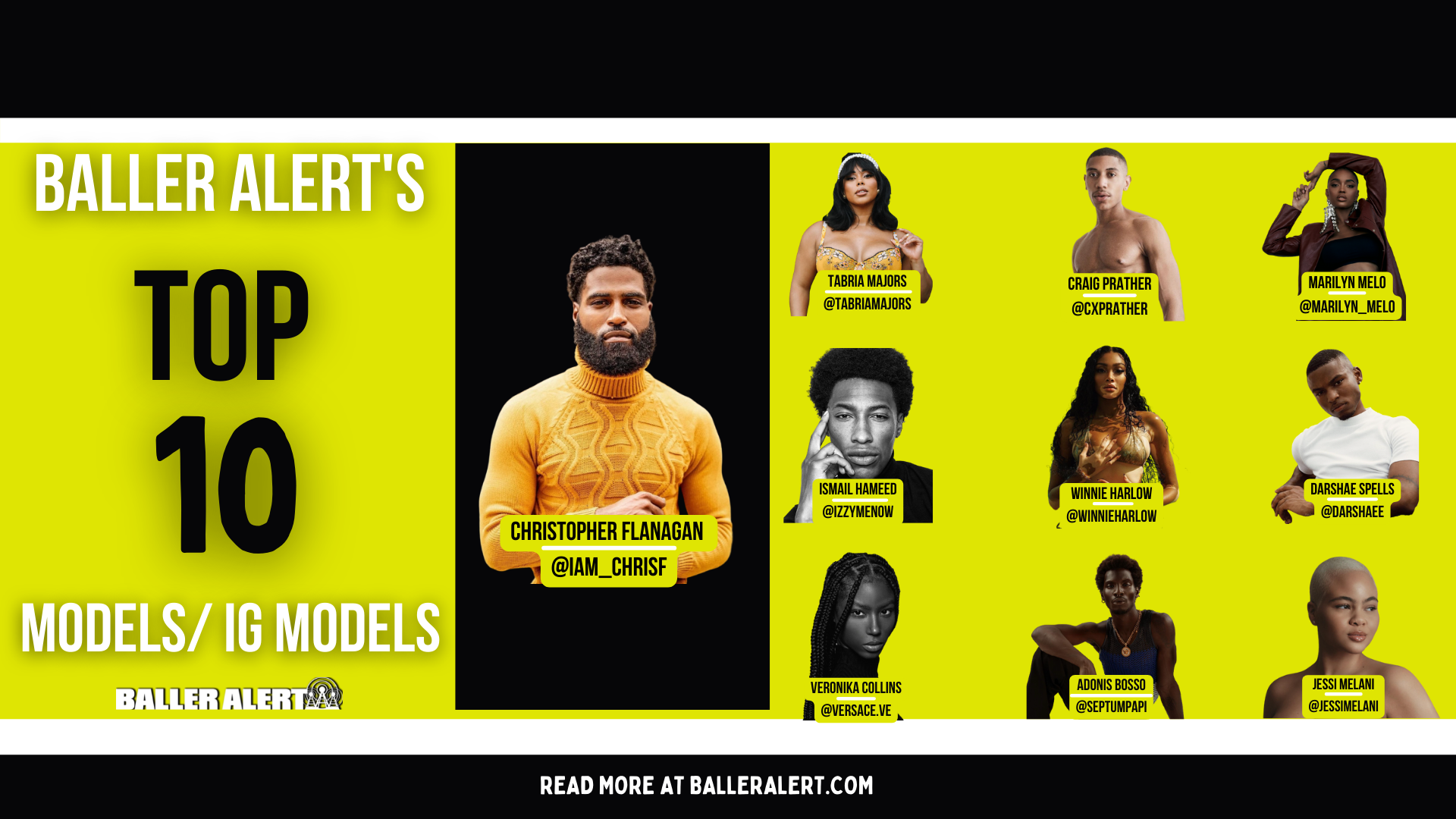 Baller Alert's Top 10 Models on Instagram and Beyond