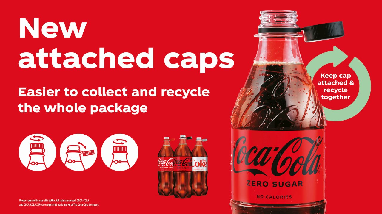 coca cola new cap - Baller Alert Coca-Cola Announces Their New Plastic Bottles That Comes With An Attached Cap