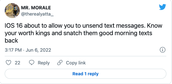 Twitter reacts - Baller Alert Twitter Reacts to New 'Unsend' Feature on iMessage