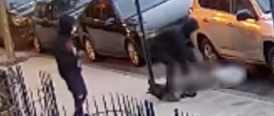 Two men attack senior man. 