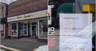 Allstate and Progressive Part Ways With Insurance Company That Placed Racist Juneteenth Message On Door