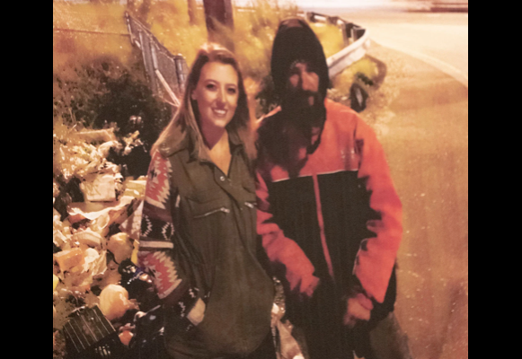 Katelyn McClure and homeless veteran - Baller Alert New Jersey Woman Sentenced to 3-Years in Prison For Role in Homeless Veteran GoFundMe Scam