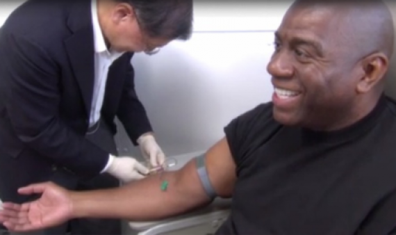 Magic Johnson Shuts Down False Story About Him Donating Blood