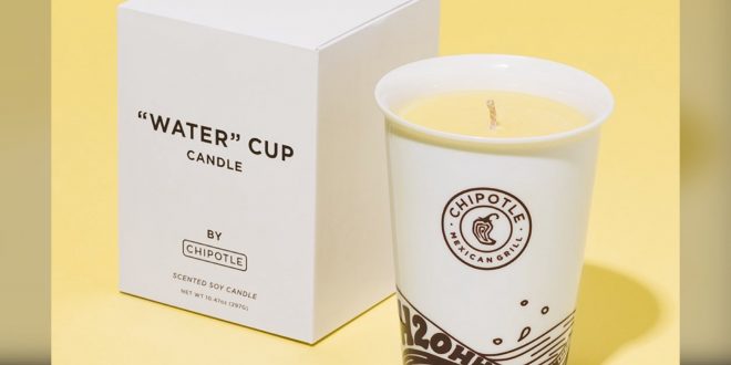 Chipotle Water Cup Candle