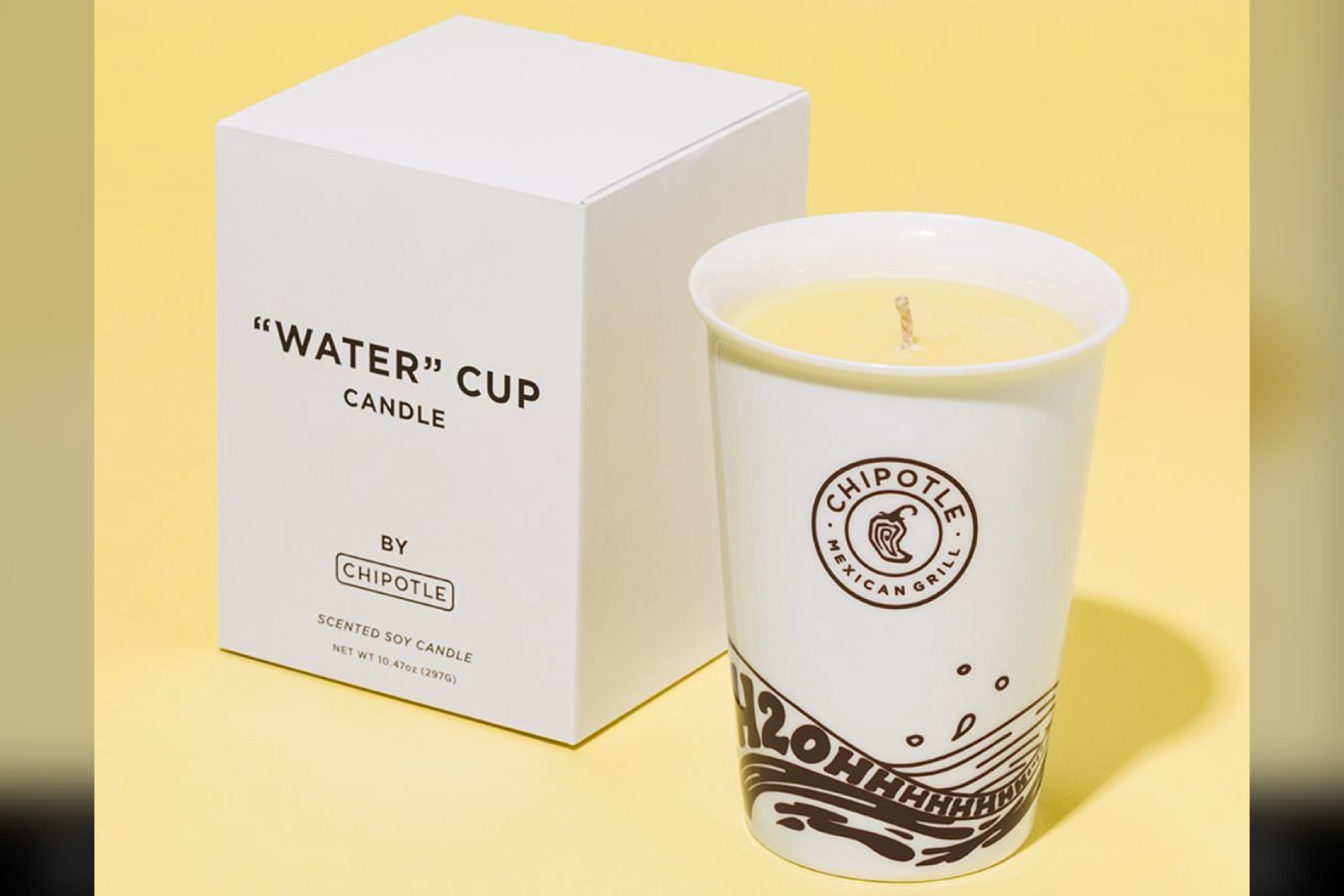 Chipotle Water Cup Candle - Baller Alert Chipotle Water Cup Candle