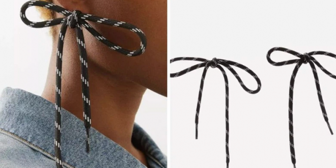 Balenciaga Is On a Mission to Make $250 Shoelaces the Latest Must-Have Earrings