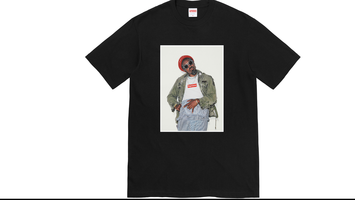 André 3000 Gets His Own Signature T-Shirt in Supreme Fall/Winter Collection