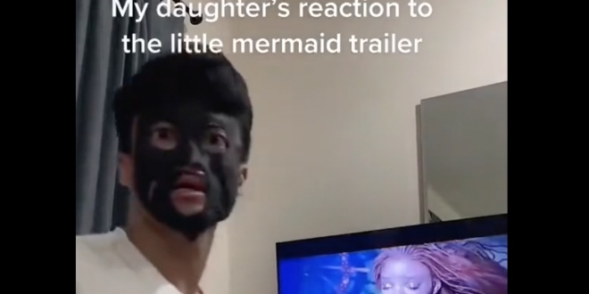 TikTok User Dresses In Blackface To Mock 'The Little Mermaid' Reactions