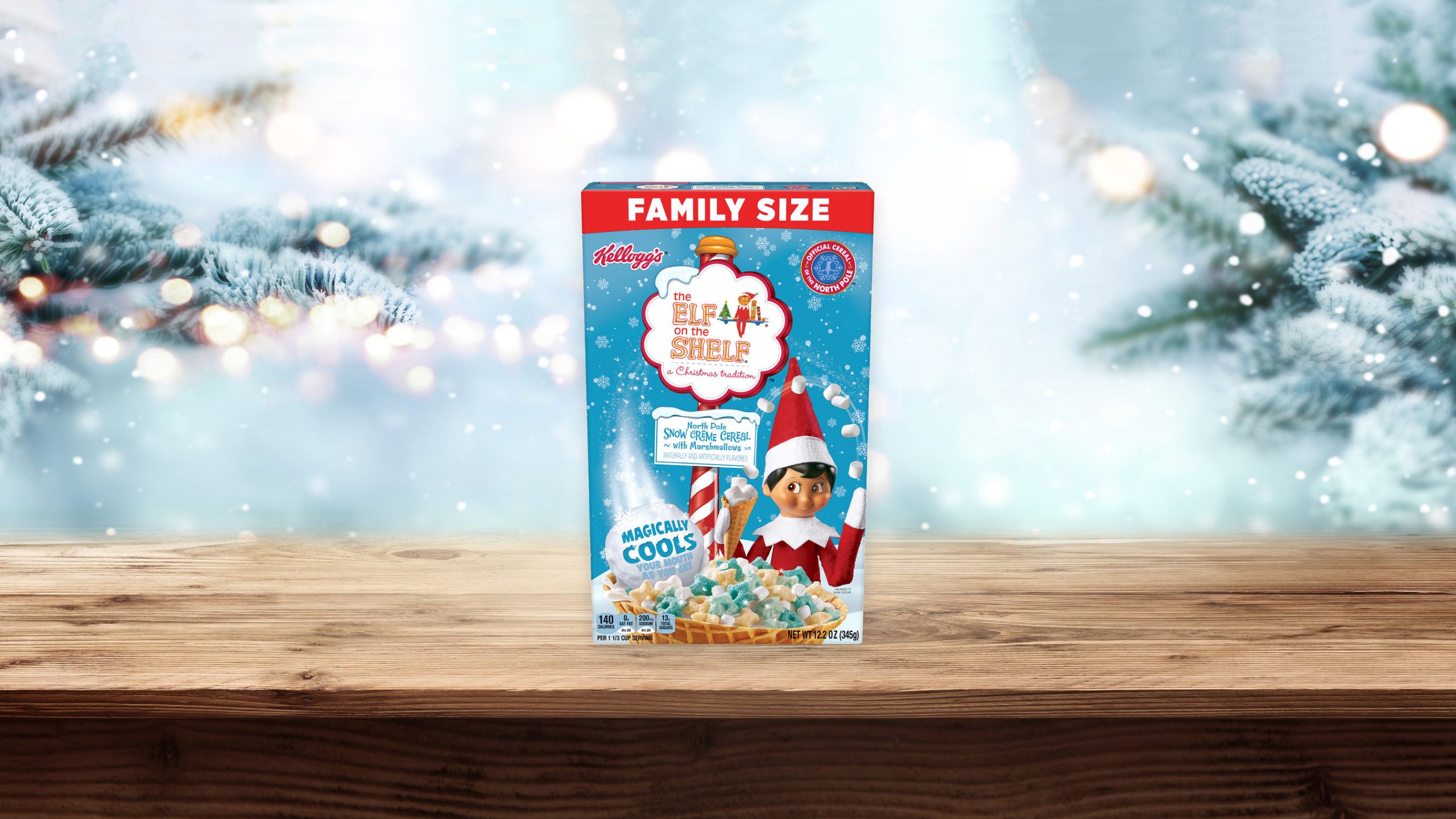 Kellogg's Elf on the Shelf North Pole Snow Creme Cereal Promises the Taste of Vanilla Ice Cream In Every Spoonful