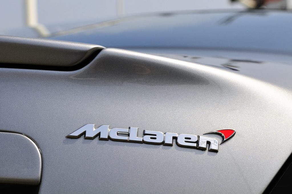 McLaren logo on a McLaren Mercedes