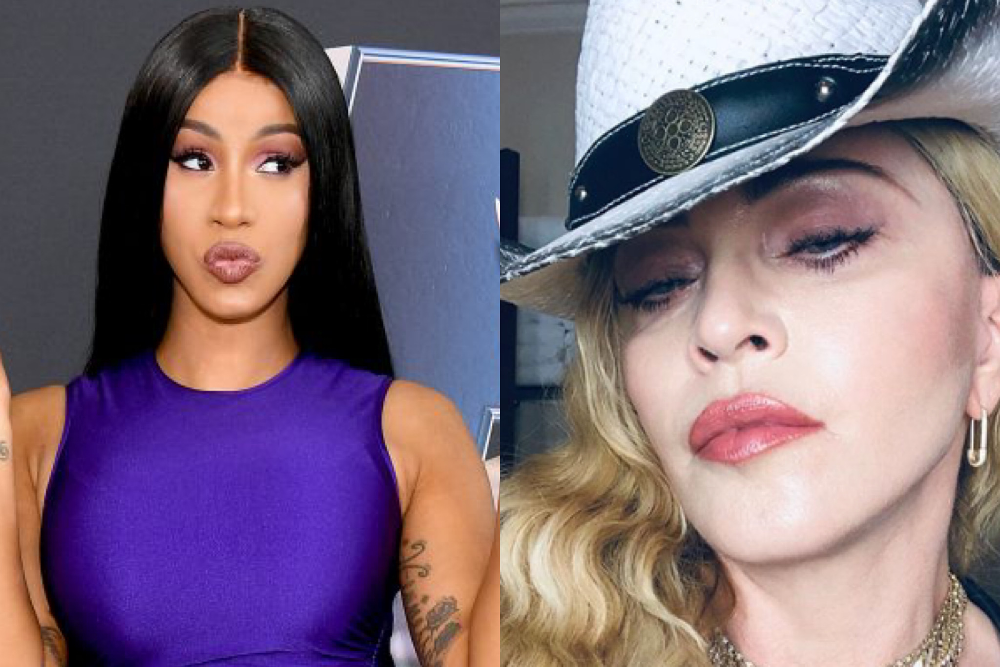 Cardi B Responds To Madonna “Getting Slick At The Mouth” In Her Recent Statement About Paving The Way For Female Artists image pic