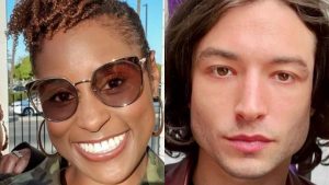 Issa Rae and Ezra Miller (Selfies)