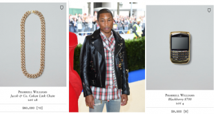Pharrell Williams Launches Auction Platform to Sell Personal Items