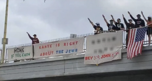 Group Of Racists In Los Angeles Throw Up Nazi Salutes And Share Support Of Kanye West