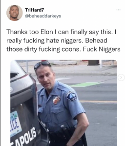 racist twitter post