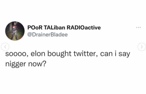racist twitter post
