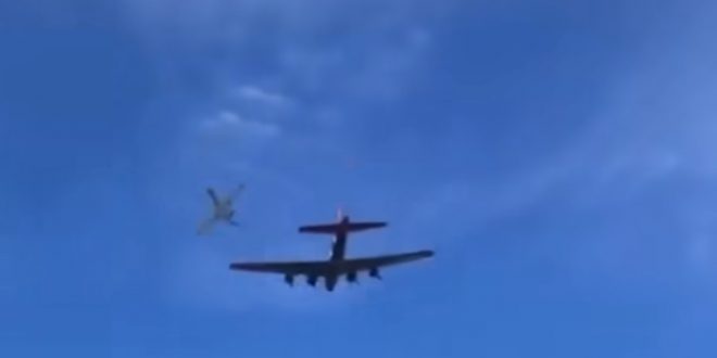 Two Historic Planes Crash Mid-Air During Dallas Air Show