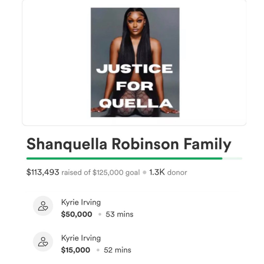 Kyrie Irving Makes A $65,000 Donation To The Family Of Shanquella Robinson’s GoFundMe