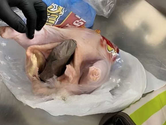 gun stashed in chicken - Baller Alert Passenger Busted by TSA Agents for Trying to Smuggle Gun Inside Raw Chicken