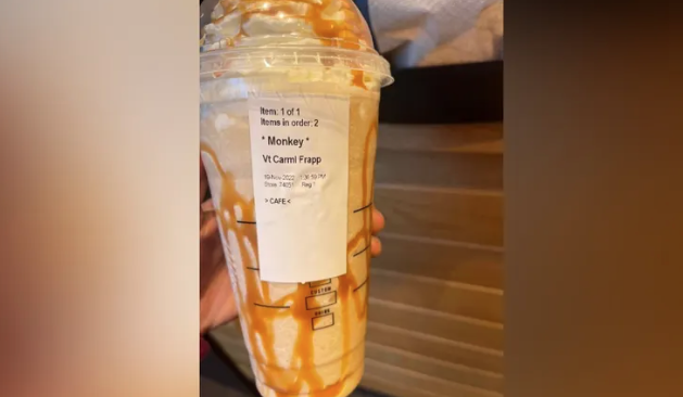 Starbucks Barista Labels Black Customer's Drink With the Word "Monkey"